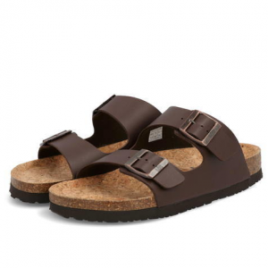 Lee リー ORLANDO メンズフットベッドサンダル(オーランド) 76252 ダークブラウン[1176][1169_1]