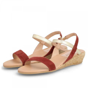 gaimo ガイモ レディース バイカラーストラップサンダル NEPAL-NJ レッド[FC4][1176]