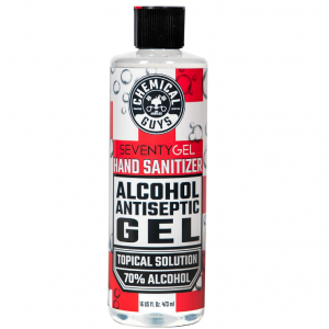 Chemical Guys HYG10316 SeventyGel Hand Sanitizer 70% Alcohol Antiseptic Gel Topical Solution, 16oz