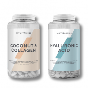 胶原蛋白椰子油胶囊+玻尿酸精华片套装