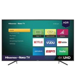 Walmart - Hisense 65" 4K HDR LED Roku 65R6E1 智能电视
