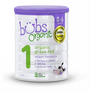 bubs有机草饲婴儿奶粉一段800g
