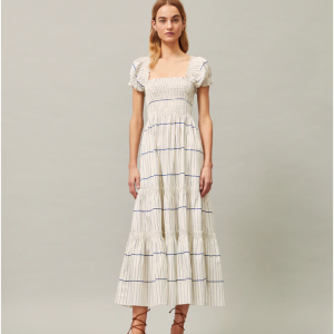 Tory Burch Smocked Midi 连衣裙