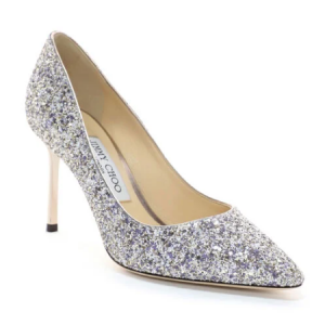 Jimmy Choo ROMY 85 亮片高跟鞋