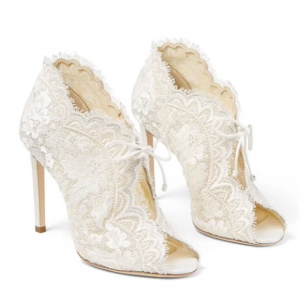 Jimmy Choo KAIANA 100 Ivory 蕾丝高跟鞋