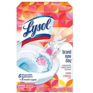 Lysol 马桶清洁凝胶， 芒果芙蓉香味 6颗装 @ Amazon