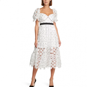 SELF PORTRAIT Lace midi dress