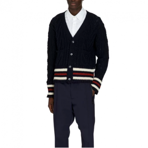 THOM BROWNE Aran Cable 男士开衫