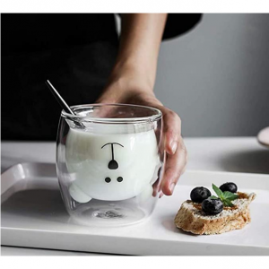 MUCHENGGIFT 超可爱北极熊牛奶杯 七夕送礼首选