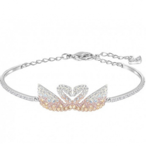 Swarovski Iconic Swan Bangle - Silver