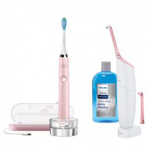 Philips DiamondClean Toothbrush 2019 Edition + AirFloss Pro in Pink Bundle