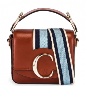 CHLOE Mini C Webbing Stripe Box Bag