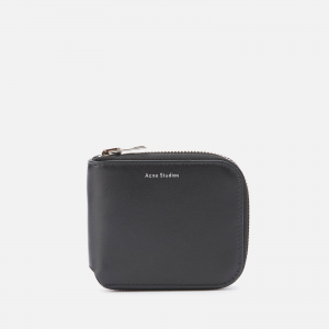 Acne Studios Men's Kei S Compact Zip Wallet - Black
