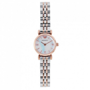Emporio Armani Mother of Pearl Dial Two Tone Stainless Steel Ladies Watch AR1764