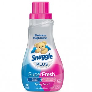 Snuggle Plus Super Fresh Liquid Fabric Softener, Spring Burst, 31.7 Fluid Ounce @ Amazon