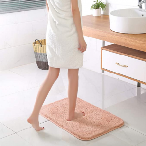 Bathroom Rug Non Slip Machine Washable, Bath Mat Durable Extra Thick (20 x 32 Inch, Pink) @ Amazon