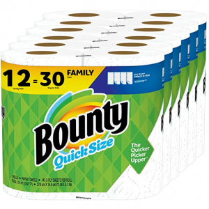 Bounty 厨房纸巾 12卷 相当于普通30卷 @ Amazon
