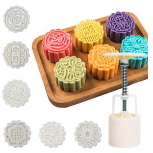WETOP 月饼模具 6种花色，50g一个 @ Amazon