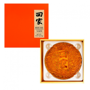 【现售】【比脸还大】元初食品 回家 状元饼 八黄白莲蓉月饼 1粒装 1000g