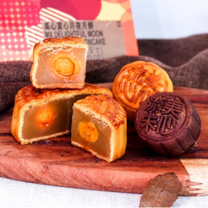 【现售】香港美心 赏心月夜豪华月饼 8枚入 640g