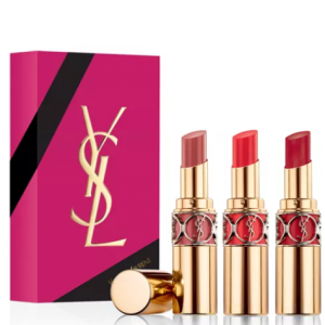Yves Saint Laurent 3-Piece Rouge Volupte Shine Lipstick Set