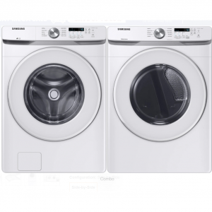 Samsung SAWADREW60002 并排洗衣机和烘干机套件，带有前置洗衣机和电动烘干机