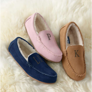 Lands End 女士鹿皮保暖豆豆鞋，多色码全