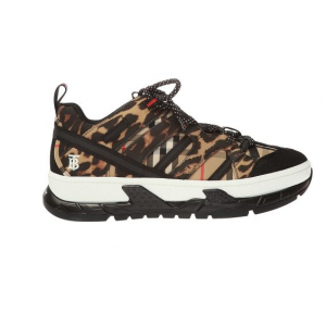 Burberry Men's Leopard Print Union 运动鞋
