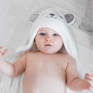 HIPHOP PANDA 竹纖維嬰兒連帽浴巾 @ Amazon