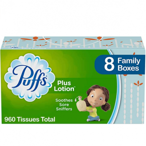 Puffs 超柔舒缓乳液面巾纸 120抽 8盒 @ Amazon