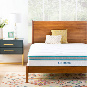 限今天：Linenspa 10英寸记忆泡沫床垫促销 多尺寸可选 @ Amazon
