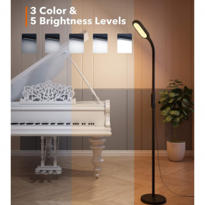 TaoTronics TT-DL046 Dimmable LED Floor Lamp 5 Brightness Levels & 3 Colors, 1800 Lumens @Amazon