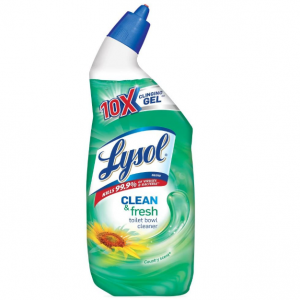 Lysol Toilet Bowl Cleaner Gel, Forest Rain Scent, 24oz @ Amazon