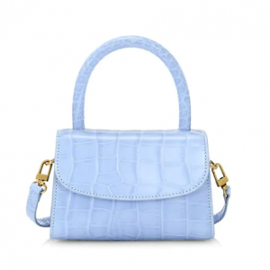 By Far Mini Croc-Embossed 手提包