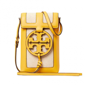 Tory Burch Miller Leather & Canvas 斜挎包