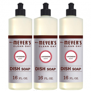 Mrs. Meyer's Clean Day 薰衣草香洗碗液 16oz 3瓶装 @ Amazon