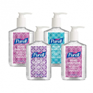 PURELL Advanced Hand Sanitizer Refreshing Gel，8 fl oz Pump Bottle (Pack of 4) @ Amazon