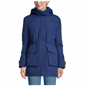 Lands End Women's Squall Insulated Waterproof Winter Parka Coat with Hood