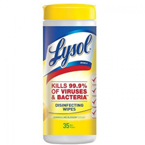 Lysol 消毒湿巾 35片装 @ Amazon