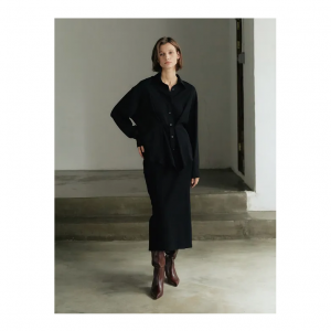 Slow Move Soft Textured Blouse_black