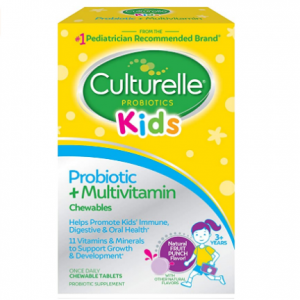Culturelle 兒童綜合維生素益生菌咀嚼片，調節腸道，30片 @ Amazon