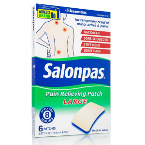 Salonpas, Pain Relieving Patch, LARGE, 6 Count @ Amazon