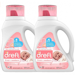 Dreft 第一階段新生兒洗衣液, 1.47升 (2瓶) @ Amazon