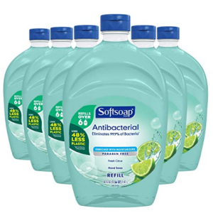 Softsoap 抗菌洗手液50oz補充裝 柑橘味 6瓶 @ Amazon