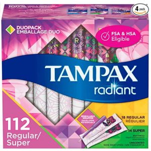 Tampax Radiant Plastic Tampons Sale @ Amazon