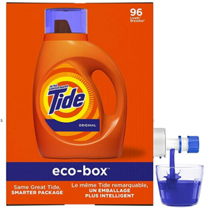 Tide Liquid Laundry Detergent Soap Eco-Box, Original Scent, 96 Loads @ Amazon