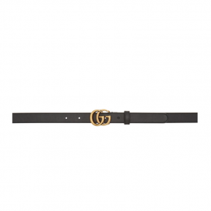 GUCCI Made In Italy Leather Logo Belt $335 shipped @ SSENSE
