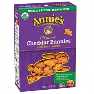 Annie's Cheddar Bunnies Baked Snack Crackers, 7.5 oz @ Amazon