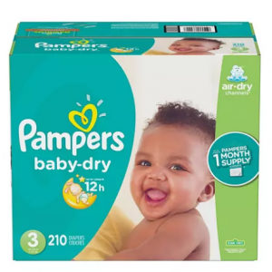 Pampers Baby Dry One-Month Supply Diapers Sale @ Sam's Club