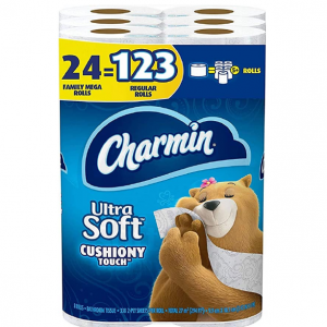 Charmin 超柔软卫生纸24超大家庭卷 相当于123普通卷 @ Amazon